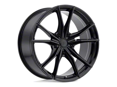 Black Rhino Zion Gloss Black Wheel; 18x8.5; 35mm Offset; 5x114.3mm Bolt Pattern; 76.10mm Hub Bore