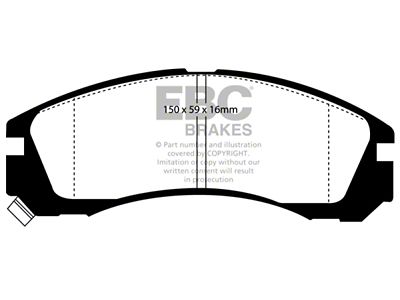 EBC Brakes Redstuff Brake Pad Sets Fronts Only - DP3954C