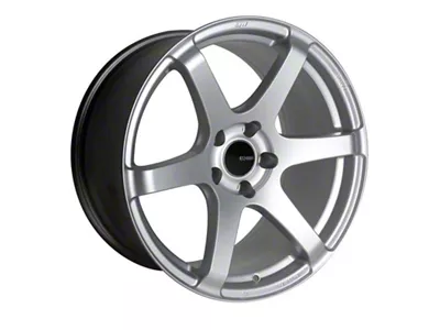 Enkei T6S Silver Wheel; 18x8; 35mm Offset; 5x114.3mm Bolt Pattern; 72.60mm Hub Bore