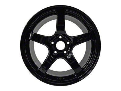 Gram Lights 57CR Gloss Black Wheel; 17x9; 22mm Offset; 5x114.3mm Bolt Pattern; 73.10mm Hub Bore