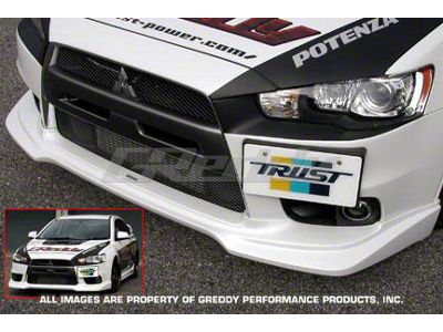 GReddy 08+ Mitsubishi Lancer Evolution X Urethane Front Lip Spoiler - 17030014