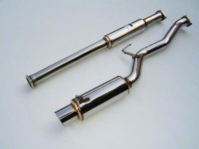 Invidia 03+ Evo Lancer 76mm REGULAR Stainless Steel Tip Cat-back Exhaust - HS03ML8GTP