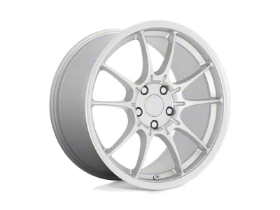 Motegi SS5 Hyper Silver Wheel; 18x8.5; 35mm Offset; 5x114.3mm Bolt Pattern; 72.56mm Hub Bore