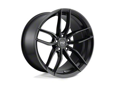 Niche Vosso Matte Black Wheel; 19x9.5; 35mm Offset; 5x114.3mm Bolt Pattern; 72.56mm Hub Bore