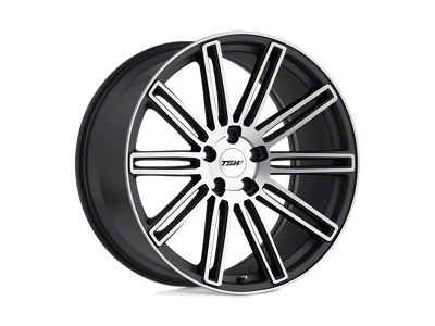 TSW Crowthorne Matte Gunmetal with Matte Machine Face 4-Wheel Kit; 19x9.5; 20mm Offset; 5x114.3mm Bolt Pattern; 76.10mm Hub Bore