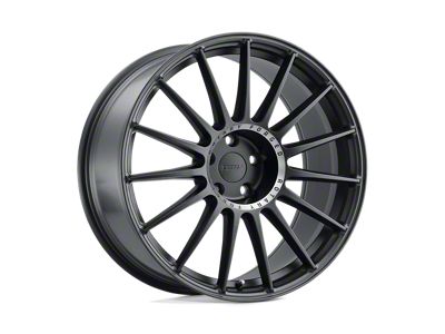 TSW Paddock Semi Gloss Black with Machined Tinted Ring Wheel; 18x8.5; 30mm Offset; 5x114.3mm Bolt Pattern; 76.10mm Hub Bore