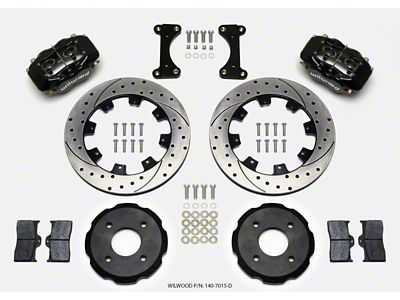Wilwood Forged Dynalite Front Hat Kit 12.19in Drilled 2002 Mitsubishi Lancer - 140-7015-D