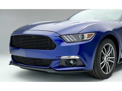 T-REX Grilles Laser Billet Series Bumper Grille; Horizontal; Aluminum; Black; 1 Pc; Overlay; - 6225301