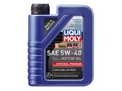 LIQUI MOLY 1L Synthoil Premium Motor Oil SAE 5W40 - 2040