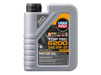 LIQUI MOLY 1L Top Tec 6200 Motor Oil SAE 0W20 - 20236