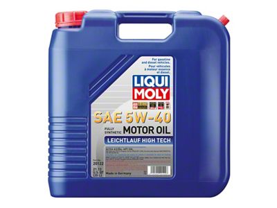 LIQUI MOLY 20L Leichtlauf Low Friction High Tech Motor Oil - 20122