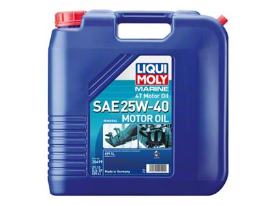 LIQUI MOLY 20L Marine 4T Motor Oil SAE 25W40 - 20499