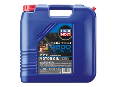 LIQUI MOLY 20L Top Tec 4600 Motor Oil SAE 5W30 - 20345