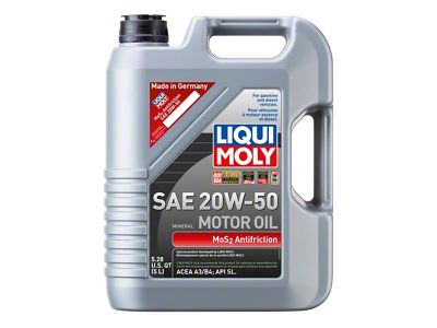 LIQUI MOLY 5L MoS2 Anti-Friction Motor Oil 20W50 - 22072