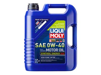 LIQUI MOLY 5L Synthoil Energy A40 Motor Oil SAE 0W40 - 2050