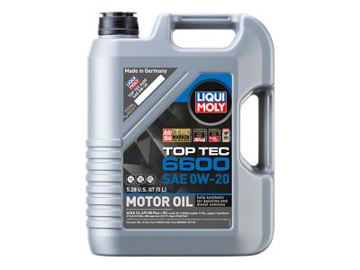 LIQUI MOLY 5L Top Tec 6600 Motor Oil SAE 0W20 - 22046