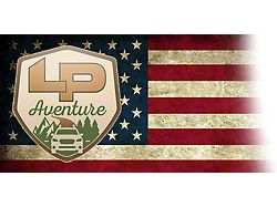 LP Aventure 2024 Subaru Crosstrek Hood Light Brackets Powercoated Pair - FLP-CTA-24-HLB+OPC