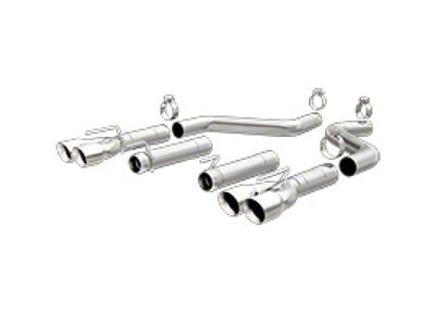 Magnaflow Axle-Back; SS; 3in; Quad Split Rear 3.5 Tips 2015 - 19206