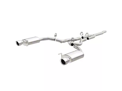 Magnaflow Cat Back; SS; 2.5in; Street; Dual Split Polished 4.5in - 19097
