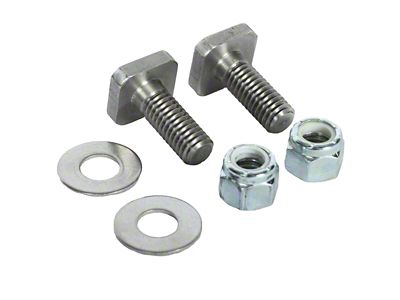 Magnum Headache Rack Square Head Bolt Kit for Glide Track System; 1-Inch; Stainless Steel (Universal; Some Adaptation May Be Required)
