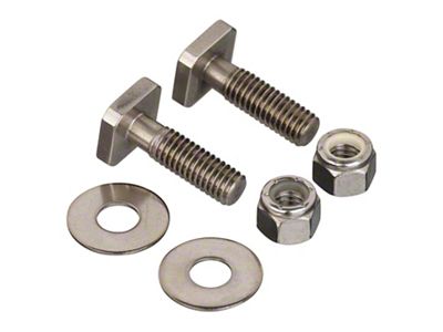 Magnum Headache Rack Square Head Bolt Kit for Glide Track System; 1.25-Inch; Stainless Steel (Universal; Some Adaptation May Be Required)