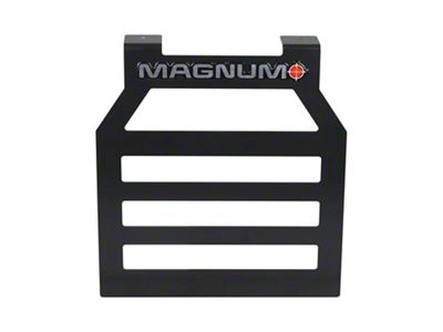 Magnum Headache Rack Window Cut-Out Guard; Bar Style; Matte Black (Universal; Some Adaptation May Be Required)