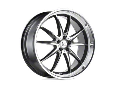 Mandrus Argent Gloss Gunmetal with Mirror Cut Face Wheel; 19x9.5; 49mm Offset