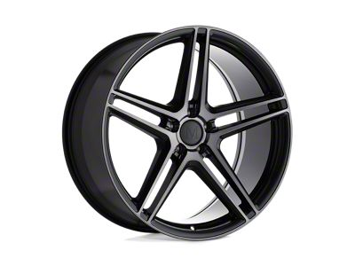 Mandrus Bremen Semi Gloss Black with Mirror Cut Face Wheel; 19x9.5; 49mm Offset