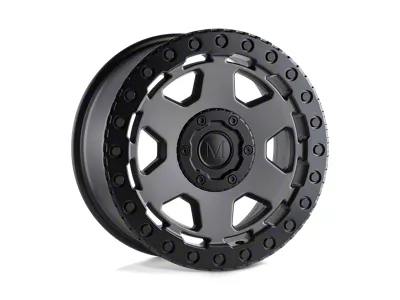 Mandrus Forscher Matte Gunmetal with Black Lip Edge Wheel; 20x9; 30mm Offset