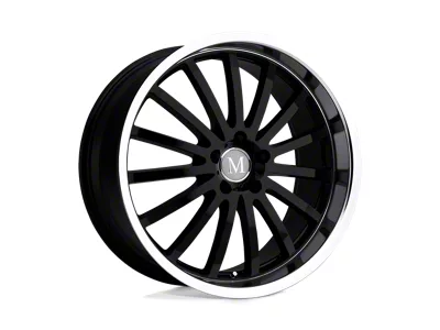 Mandrus Millenium Gloss Black with Mirror Cut Lip Wheel; 18x8.5; 43mm Offset