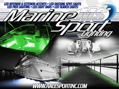 Race Sport Lighting Marine Sport Lighting Wall Banner with 4 Mounting Grommets