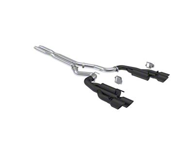 MBRP 2024+ Ford Mustang 5.0L Blk Alum. SS 3in Cat-Back - S7282BLK