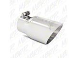 MBRP Angled Cut Dual Wall Exhaust Tip; 4-Inch; Polished (Fits 3-Inch Tailpipe)