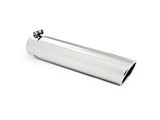 MBRP Angled Cut Rolled End Exhaust Tip; 3.50-Inch; Polished (Fits 3-Inch Tailpipe)