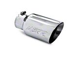 MBRP Angled Cut Dual Wall Exhaust Tip; 6-Inch; Polished (Fits 4-Inch Tailpipe)