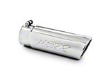 MBRP Angled Cut Rolled End Exhaust Tip; 4-Inch; Polished (Fits 3.50-Inch Tailpipe)