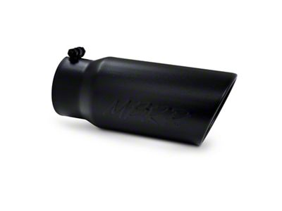 MBRP Universal Tip 5 O.D. Angled Rolled End 4 inlet - T5051BLK