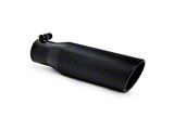 MBRP Angled Cut Rolled End Exhaust Tip; 3.50-Inch; Black (Fits 2.50-Inch Tailpipe)
