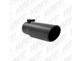 MBRP Universal Tip 3-1/2in O.D. Angled Rolled End - 3in - T5115BLK