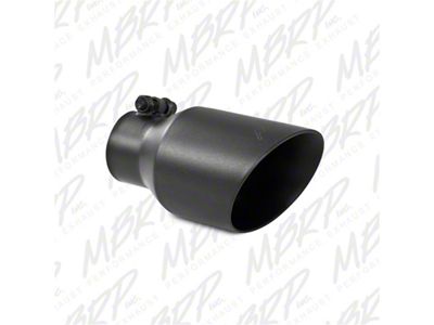 MBRP Universal 4in OD Dual Wall Angled 2.5in Inlet 8in - T5123BLK
