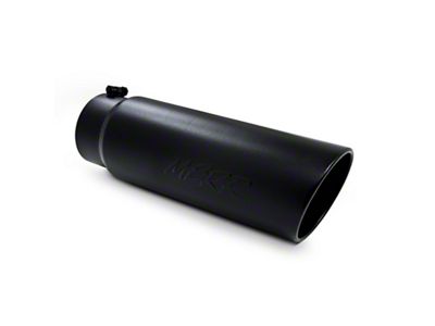 MBRP Universal Tip 6in OD Angled Rolled End 5in Inlet - T5125BLK