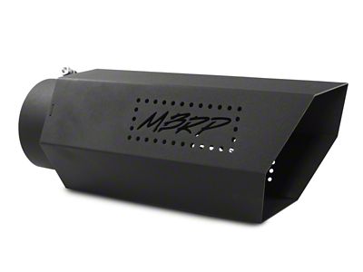 MBRP Universal Hex Tip 5in Inlet 16in length w/o Logo - T5167BLK