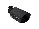 MBRP Straight Cut Hexagon Exhaust Tip; 4-Inch; Black (Fits 2.50-Inch Tailpipe)