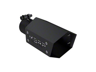 MBRP Universal 4in Hex Tip 2.5in Inlet 10in Length w/ - T5173BLK
