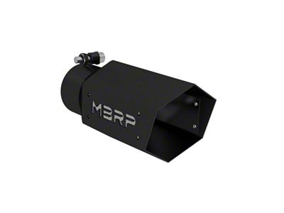 MBRP Universal 4in Hex Tip 3in Inlet 10in Length w/ - T5169BLK