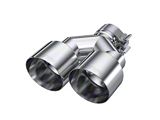 MBRP Angled Cut Dual Round Exhaust Tip; 4-Inch; Polished; Passenger Side