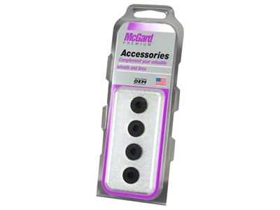 McGard Plugs For Racing Lug Nuts 4-Pack - Black - 70002