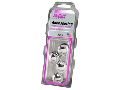 McGard Nylon Lug Caps For PN 24010-24013 4-Pack - Chrome - 70006