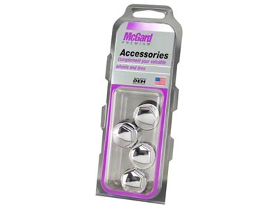 McGard Nylon Lug Caps For PN 24010-24013 4-Pack - Chrome - 70006