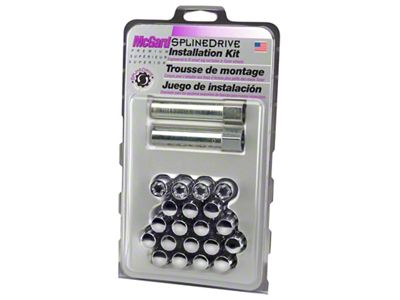 McGard SplineDrive Tuner 5 Lug Install Kit w/Locks & Tool - 65554CN